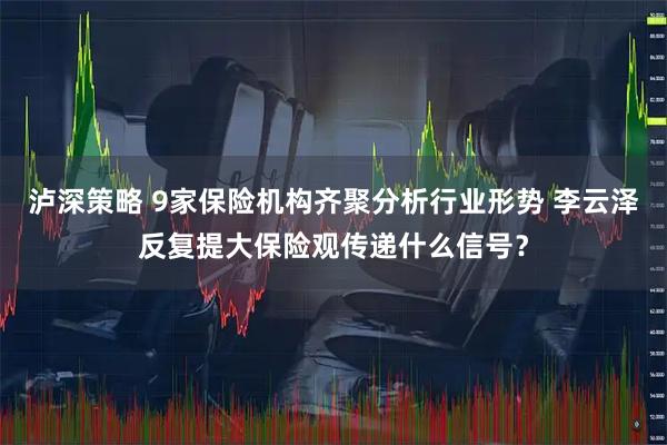 泸深策略 9家保险机构齐聚分析行业形势 李云泽反复提大保险观传递什么信号？