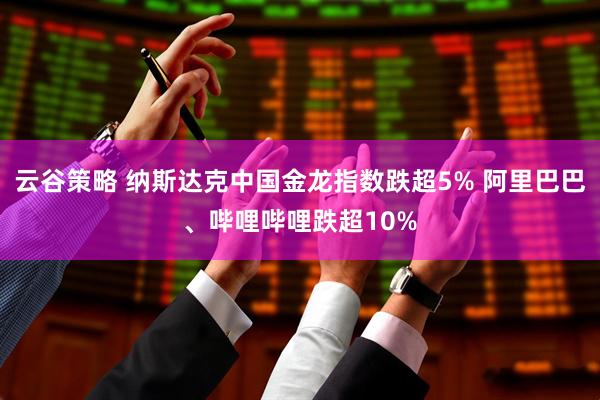 云谷策略 纳斯达克中国金龙指数跌超5% 阿里巴巴、哔哩哔哩跌超10%