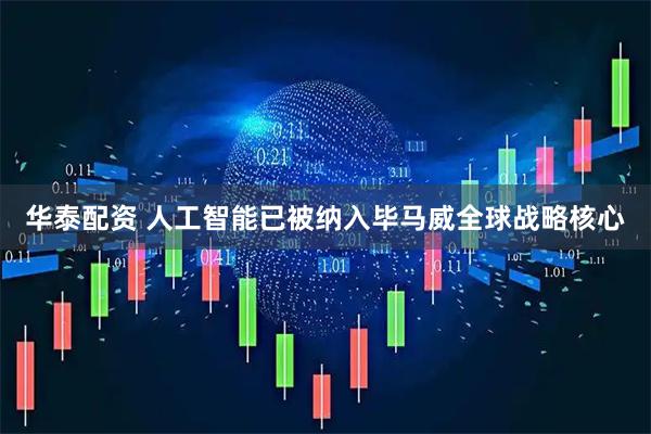 华泰配资 人工智能已被纳入毕马威全球战略核心